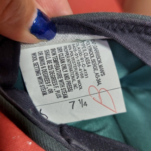 Vintage Olive Green Army Private‎ Hat - Picture 9 of 16